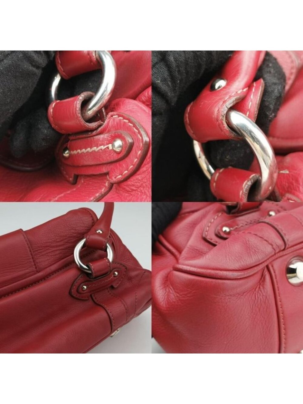 ★SOLD★ Dior Cdlogo Red Leather Handbag - Picture 16 of 16
